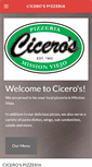 Mobile Screenshot of cicerospizzeria.com